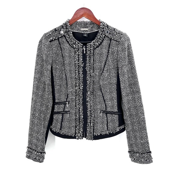 White House Black Market Jackets & Blazers - White House Black Market WHBM Black Tweed Work Blazer Jacket